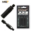 NGT Pack de 3 Aluminio Negro Quick Release conector rápido