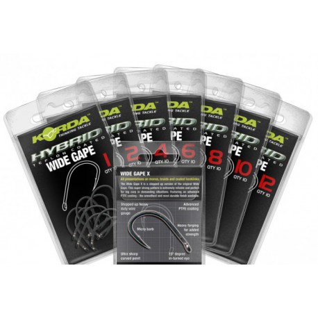 Wide Gape 10 pieces Size 4