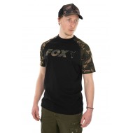 Fox Raglan T-Shirt Black/Camo Talla M